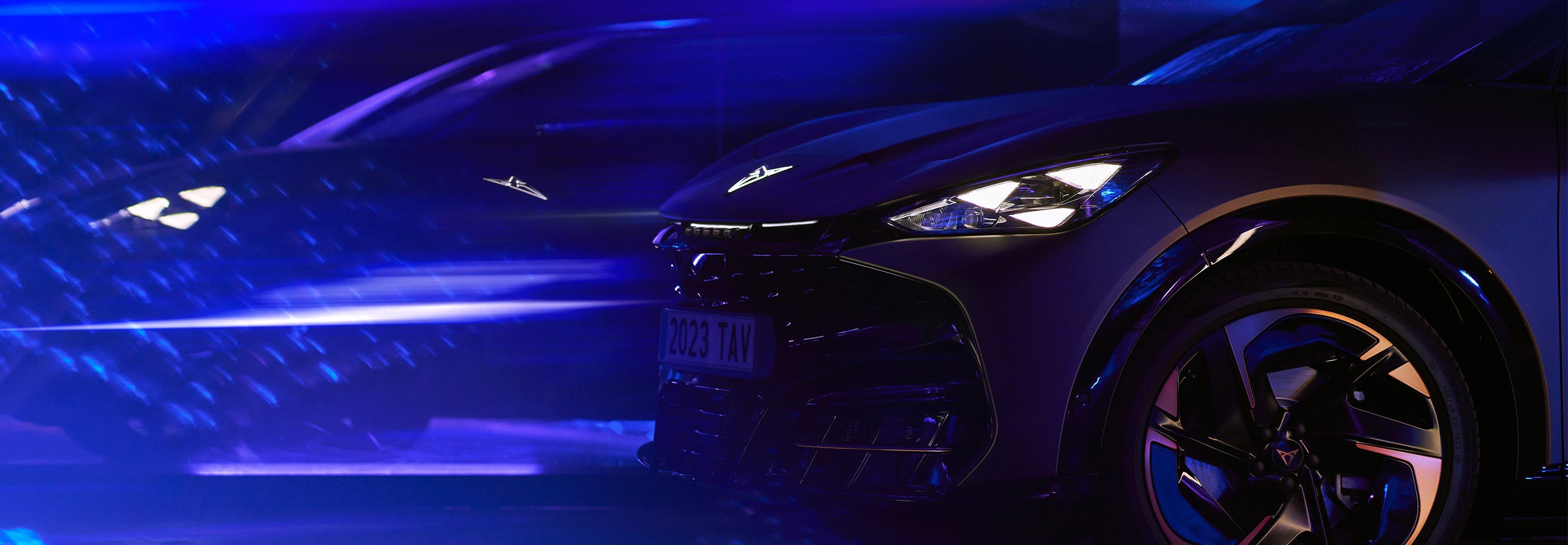 CUPRA Tavascan front driver side leadlamps