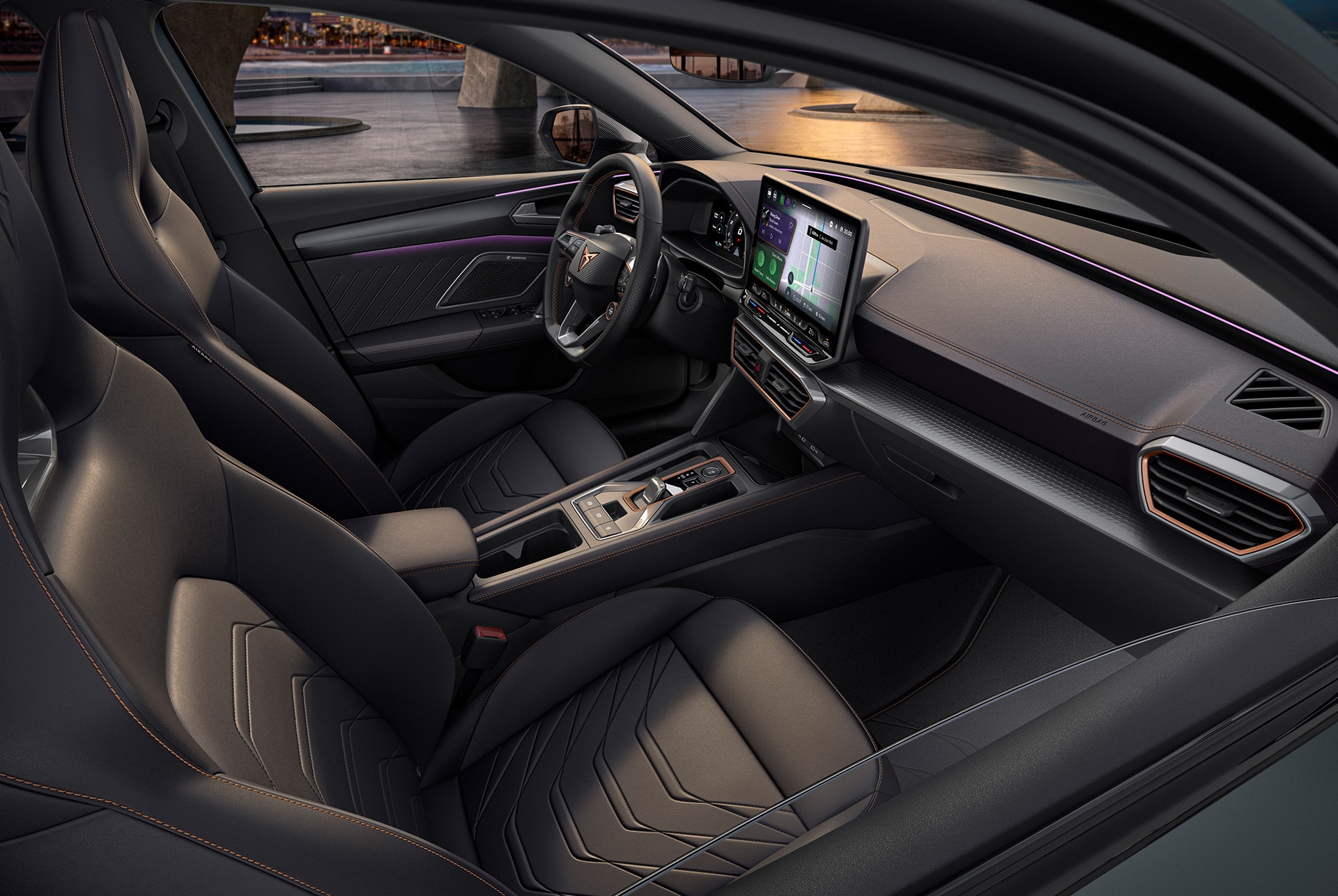 CUPRA Leon Sportstourer interior.