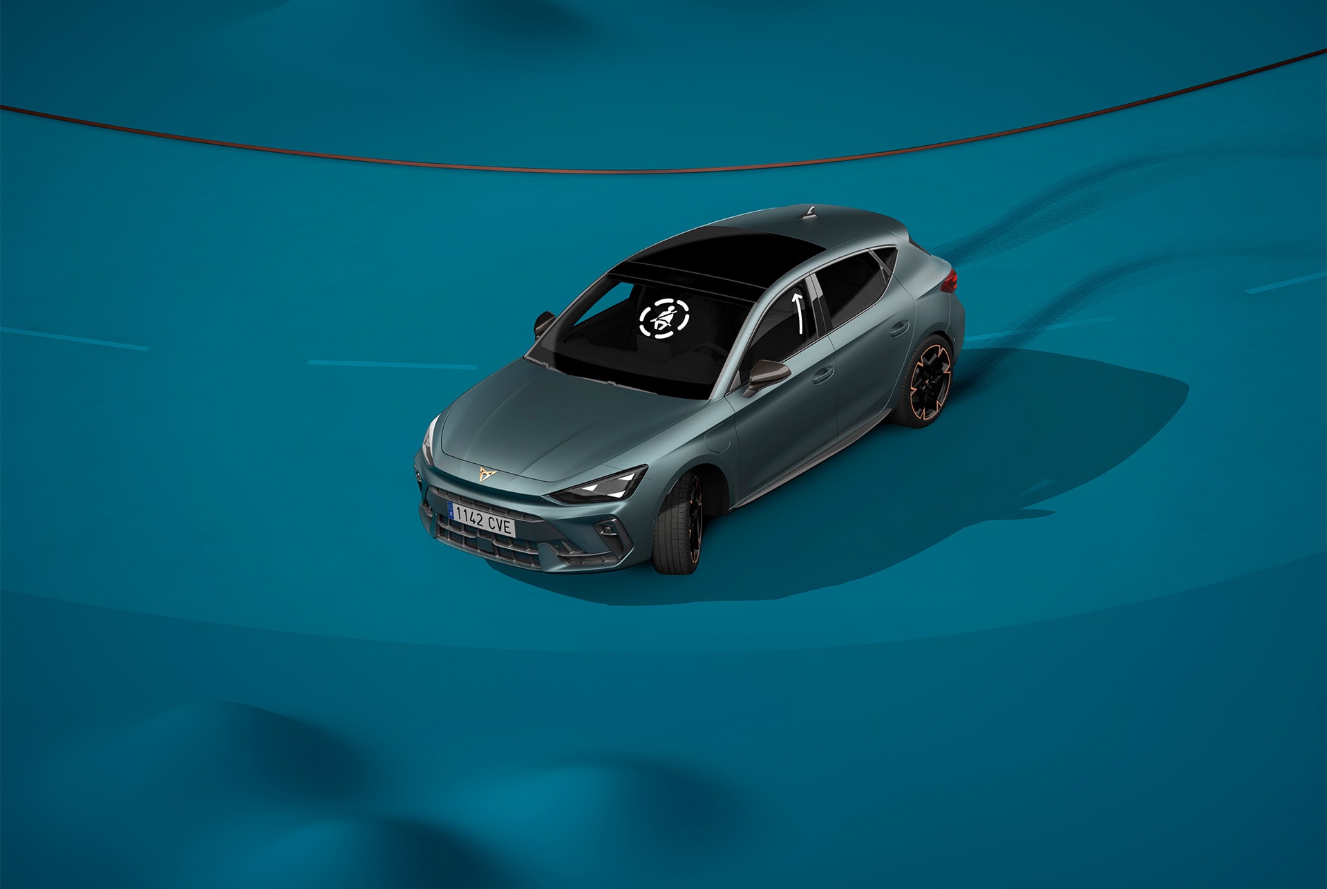 CUPRA Leon Sportstourer pre-crash.
